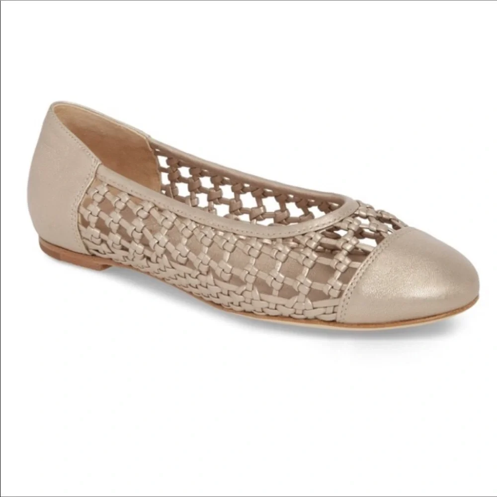 Etienne Aigner Eden Skimmer Flat Gold